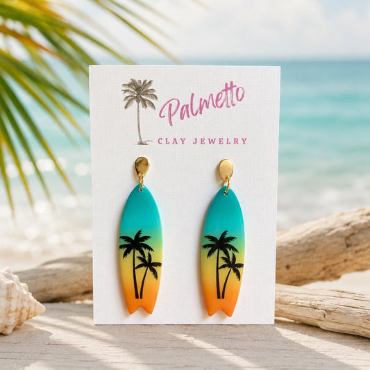 Tropical Ombre Surfboard