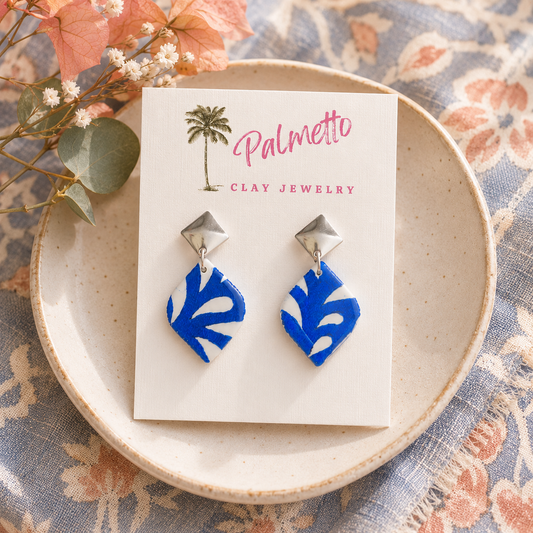 White with Blue Foil