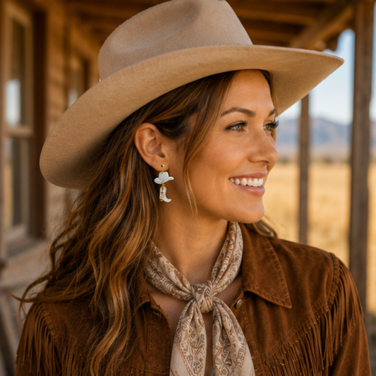 White & White Cowgirl