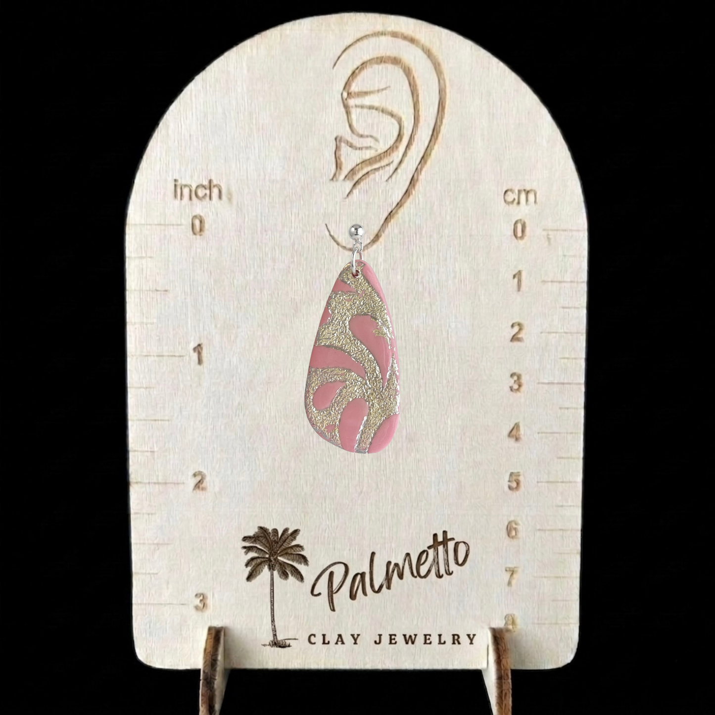 Soft Teardrop Pink with Silver Foil