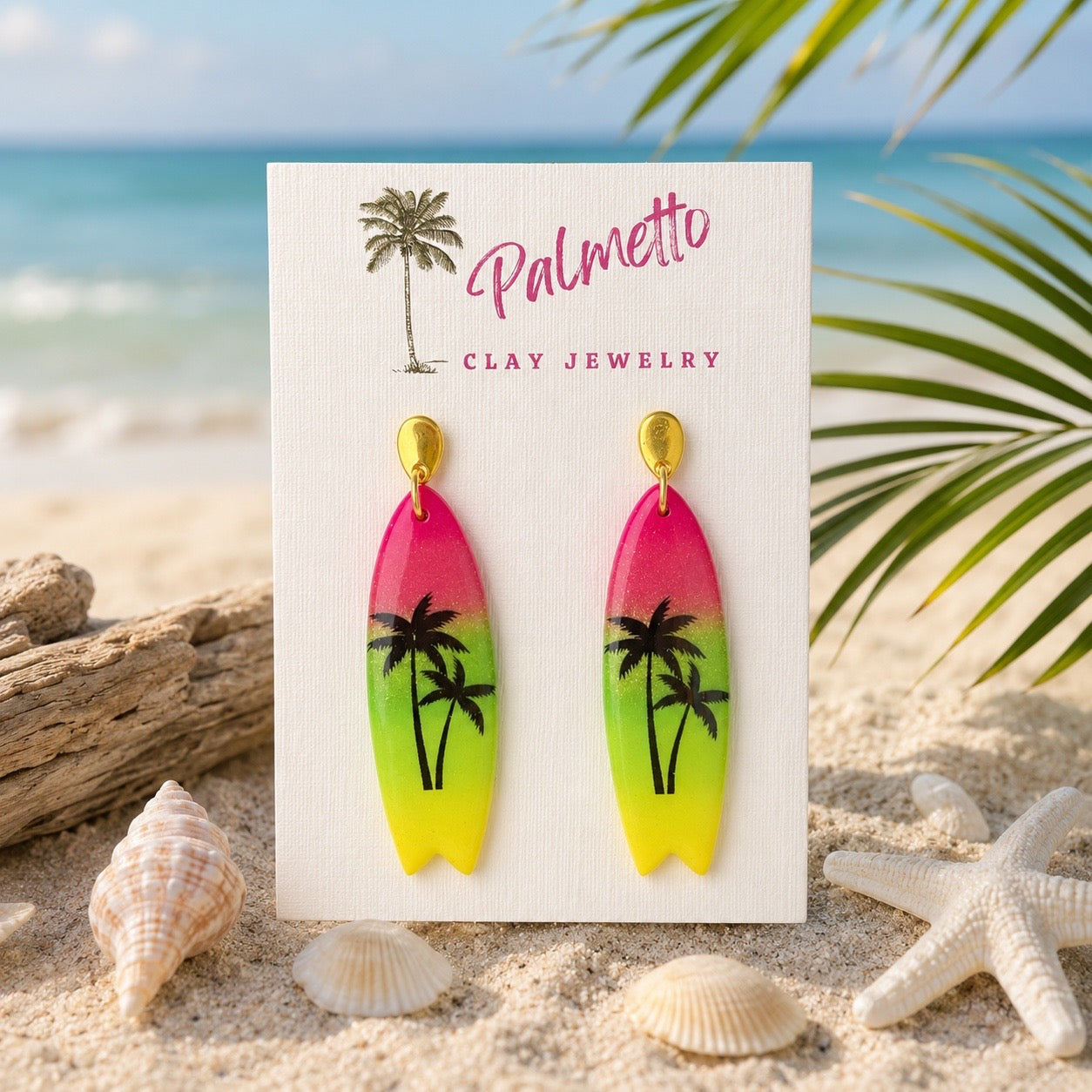 Tropical Ombre Surfboard