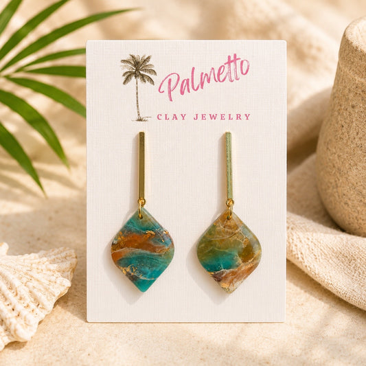 Stone-Inspired Marbled Diamonds