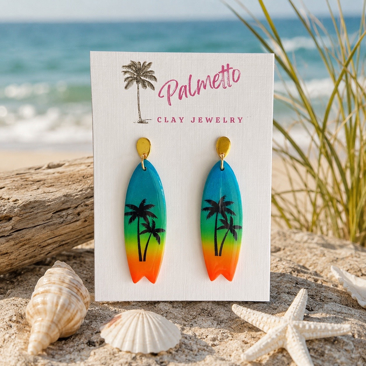 Tropical Ombre Surfboard