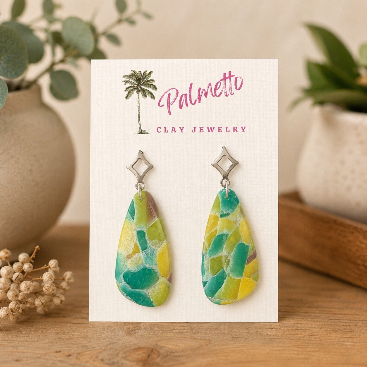 Citron Marbled Soft Teardrops