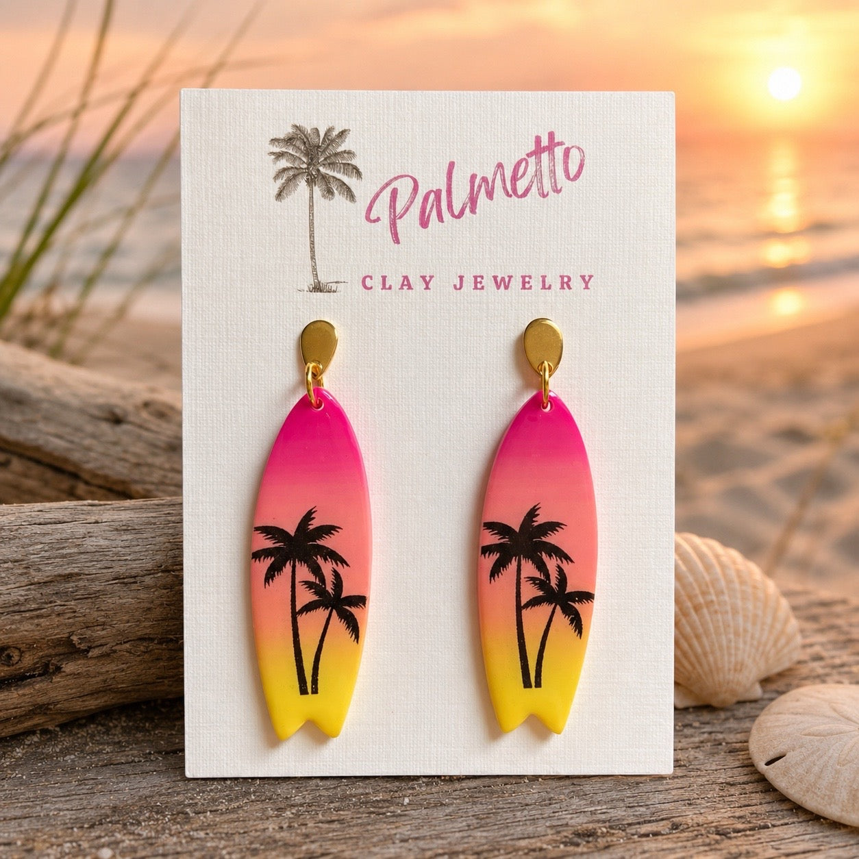 Tropical Ombre Surfboard