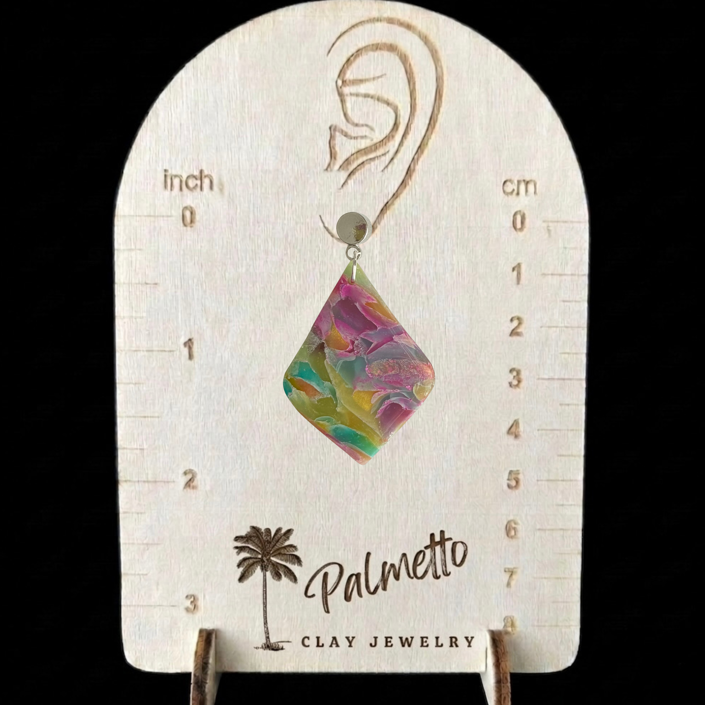 Multicolor Marbled Modern Diamond